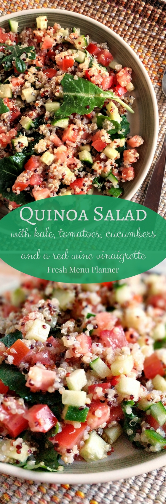 Quinoa Salad with Tomatoes and Cucumbers