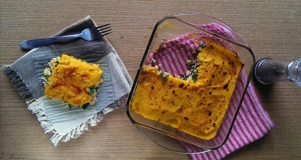 This turkey shepherds pie with butternut squash is a twist on the classic beef version