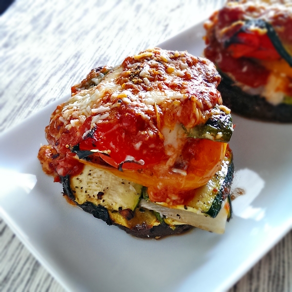 Portobello Mushroom Lasagna Stacks