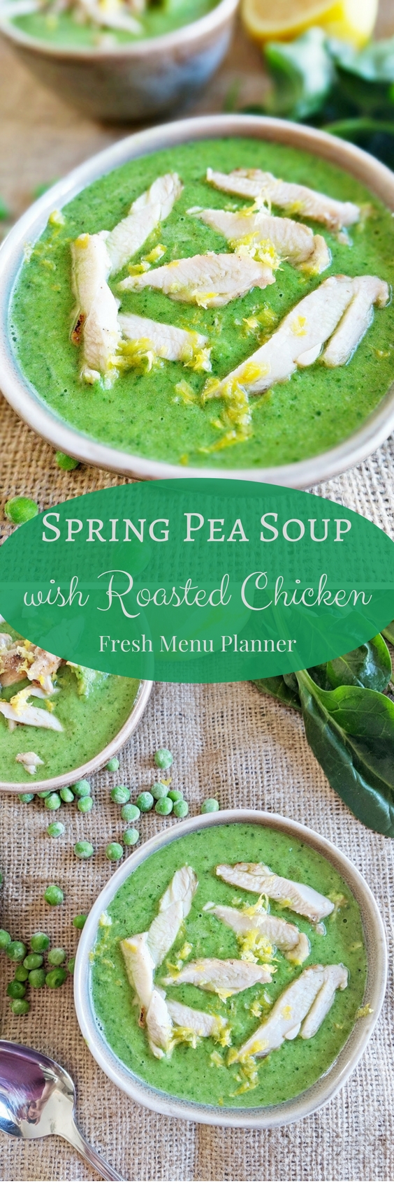 Spring Pea Soup with Chicken