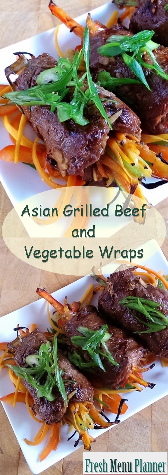 Asian Beef Vegetable Wraps