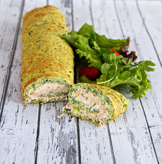 Spinach-and-tuna-roulade