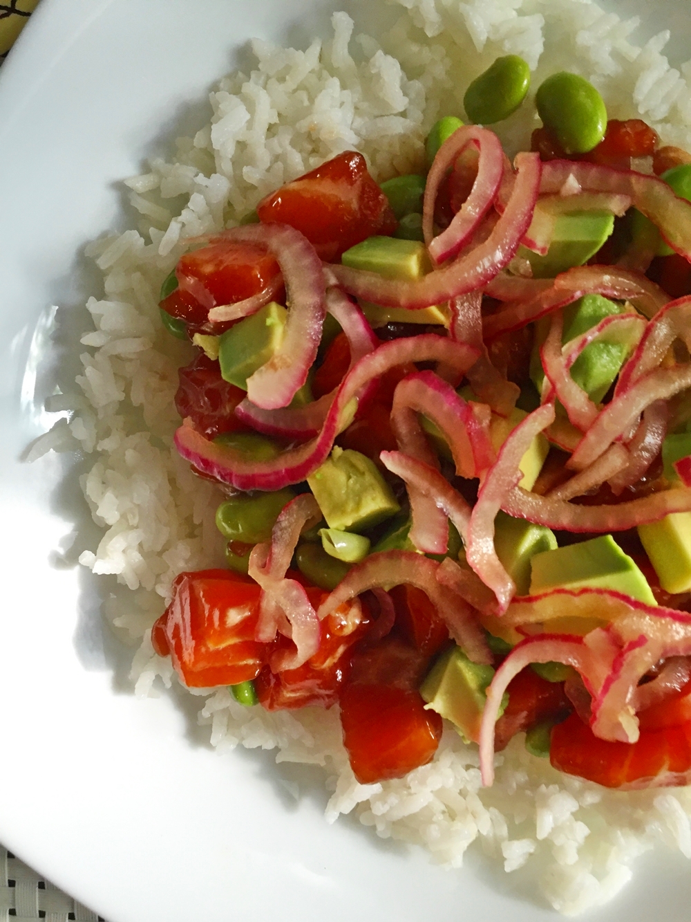 Salmon Rice Bowl With Avocado