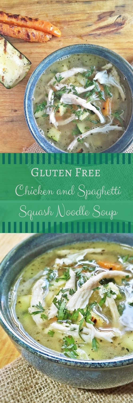 Gluten Free Chicken Spaghetti Squash Noodle Soup