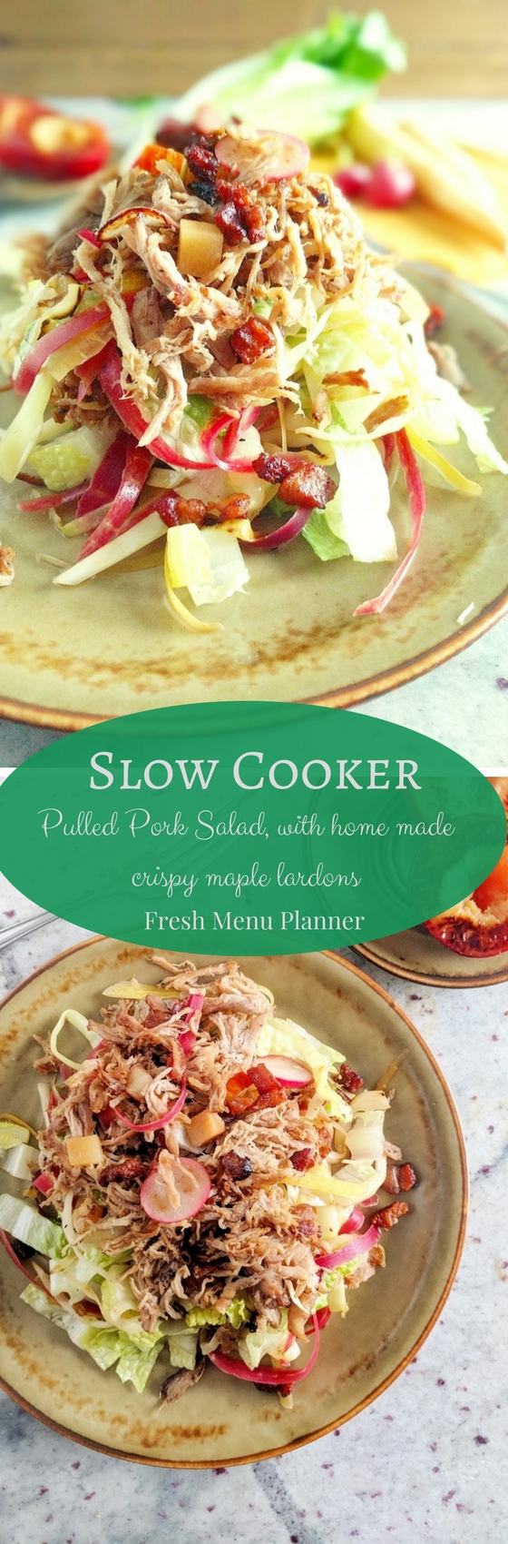 Slow Cooker Pulled Pork Salad