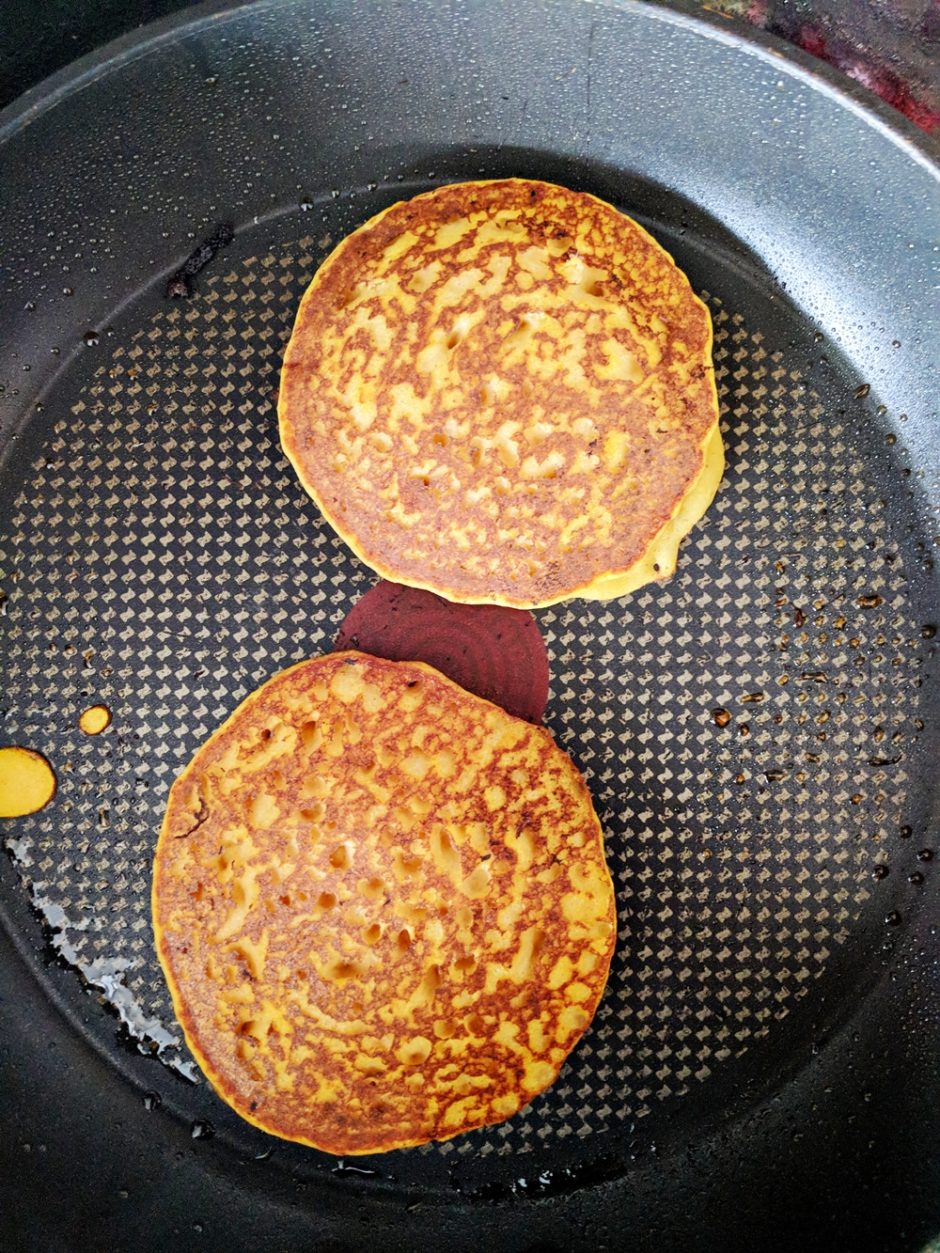 Cooked Butternut Squash Pancakes