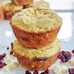 Cranberry Coconut White Chocolate Muffins
