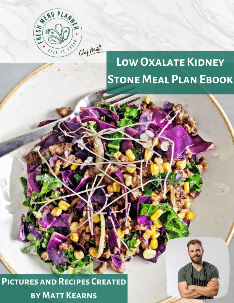 Low Oxalate Meal Plan Cookbook
